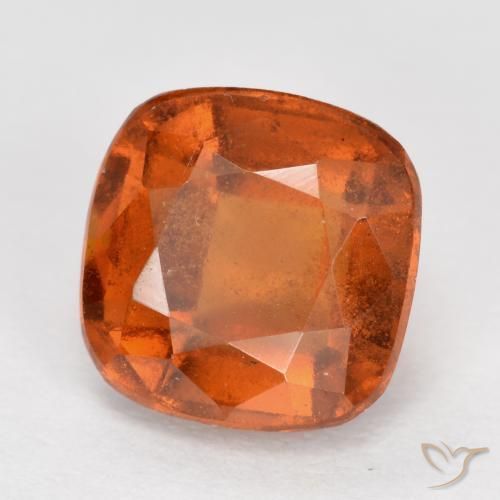 Grenat Hessonite Orange moyen naturelle Coussin, 2.23 ct, VS-SI