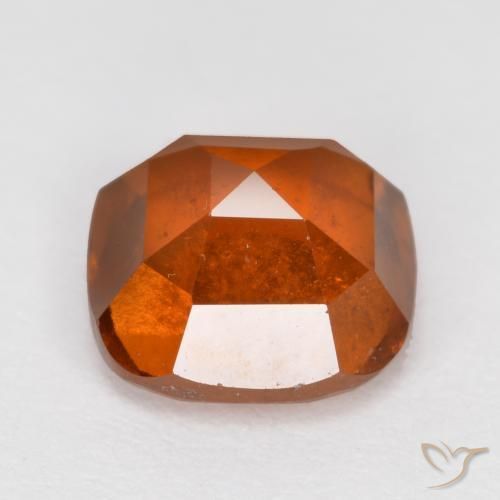Grenat Hessonite Ambre orange naturelle Coussin, 2.02 ct, SI