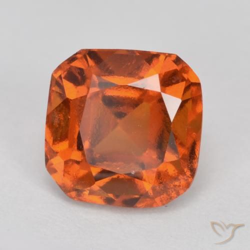 1.98ct Naturel Orange moyen Grenat Hessonite, Taille émeraude, VS