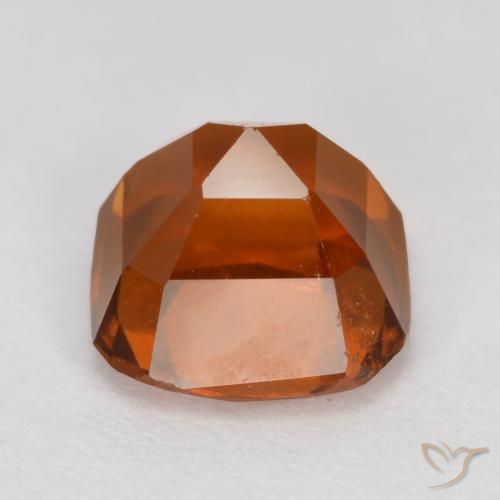 Grenat Hessonite Orange moyen naturelle Octogone / coupe Émeraude, 1.98 ct, VS