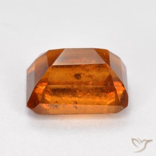 Grenat Hessonite Orange moyen naturelle Octogone / coupe Émeraude, 1.64 ct, SI