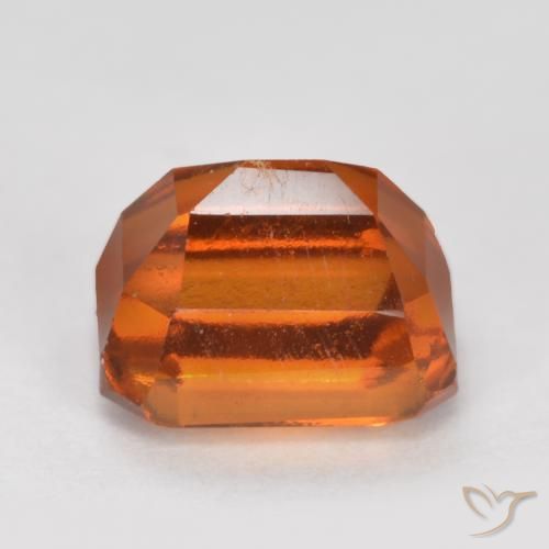 Grenat Hessonite Orange foncé naturelle Octogone / coupe Émeraude, 1.83 ct, VS