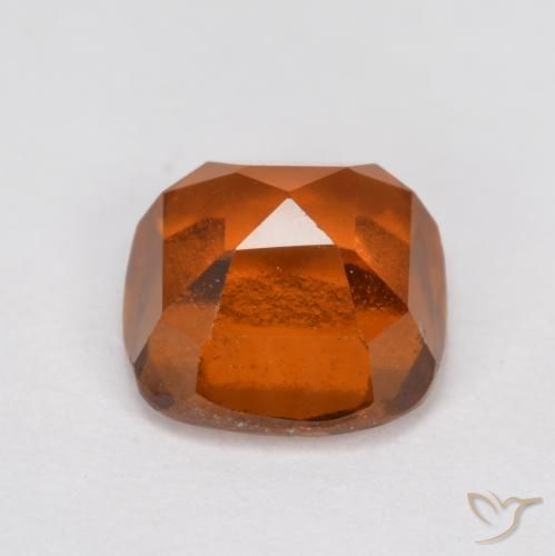 Grenat Hessonite Ambre orange naturelle Coussin, 2.05 ct, VS
