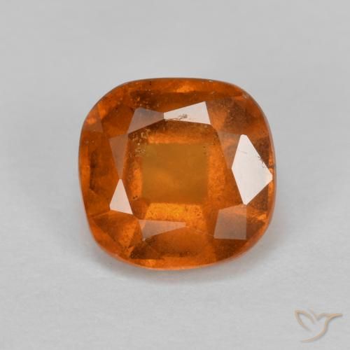 1.28ct Naturel Orange foncé Grenat Hessonite, Coussin, VS-SI