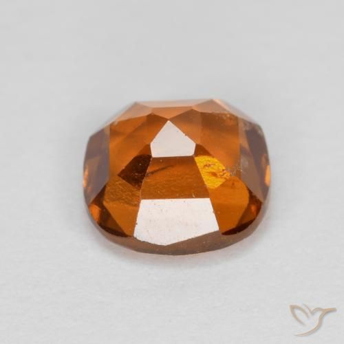 Grenat Hessonite Orange moyen-foncé naturelle Coussin, 1.26 ct, VS-SI