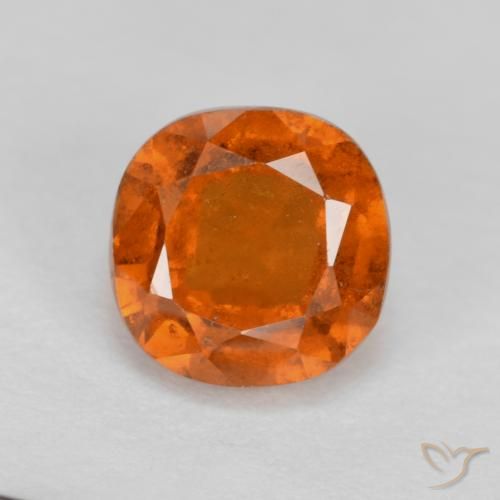 1.53ct Naturel Orange moyen Grenat Hessonite, Coussin, VS-SI