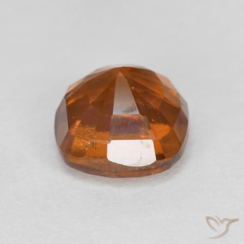 Grenat Hessonite Orange foncé naturelle Coussin, 1.46 ct, VS-SI