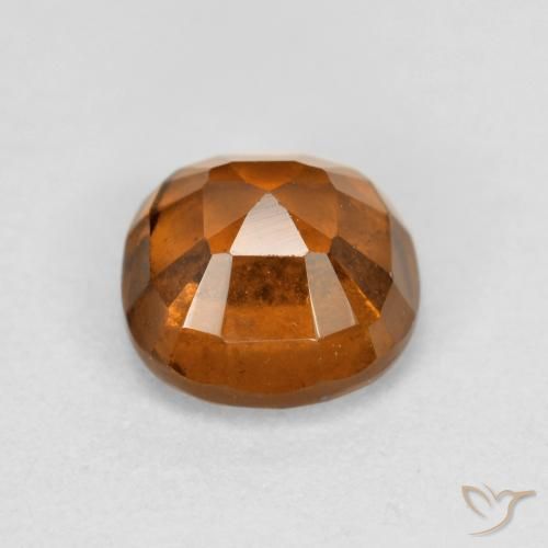 Grenat Hessonite Orange foncé naturelle Coussin, 1.29 ct, VS-SI