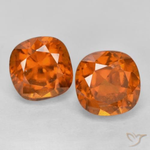 Shop natural 3.34ct Orange foncé Grenat Hessonite gems, Coussin, from Sri Lanka at GemSelect. In stock, global shipping!