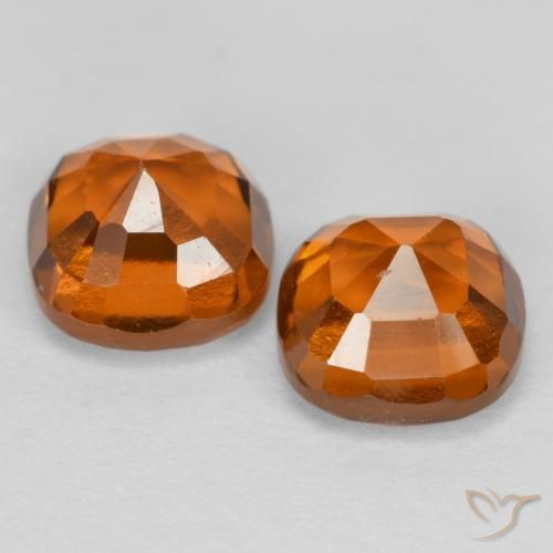 Shop natural 2.84ct Orange foncé Grenat Hessonite gems, Coussin, from Sri Lanka at GemSelect. In stock, global shipping!