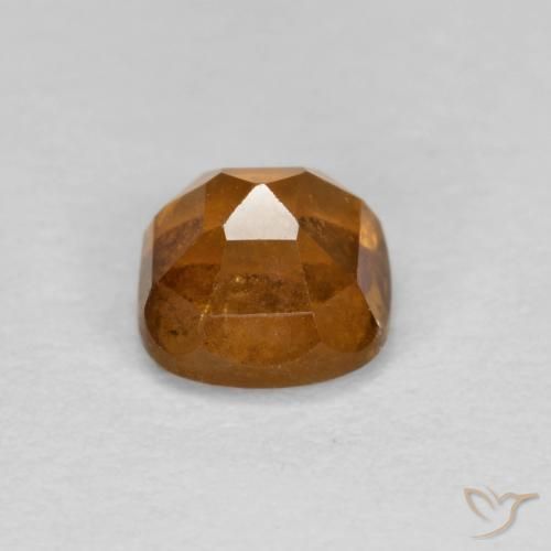 Grenat Hessonite Orange foncé naturelle Coussin, 0.93 ct, SI
