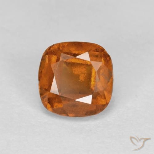 Grenat Hessonite Orange moyen naturelle Coussin, 0.96 ct, SI