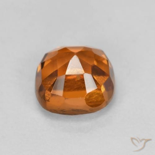 Grenat Hessonite Orange brunâtre naturelle Coussin, 0.96 ct, SI