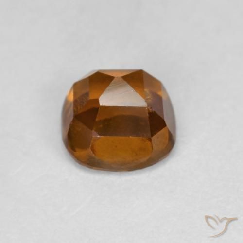 Grenat Hessonite Orange terre naturelle Coussin, 0.90 ct, SI