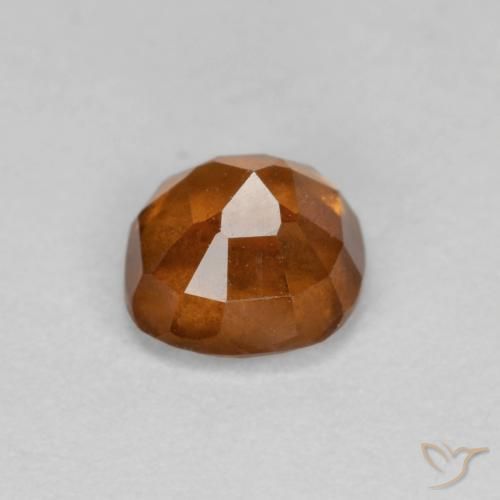 Grenat Hessonite Orange terre naturelle Coussin, 0.88 ct, SI