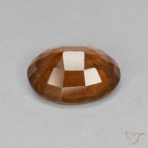 Grenat Hessonite Ambre orange naturelle ovale, 2.53 ct, VS-SI
