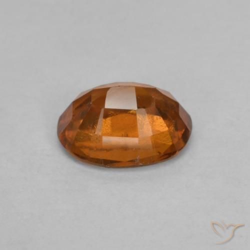 Grenat Hessonite Orange foncé naturelle ovale, 1.64 ct, VS-SI