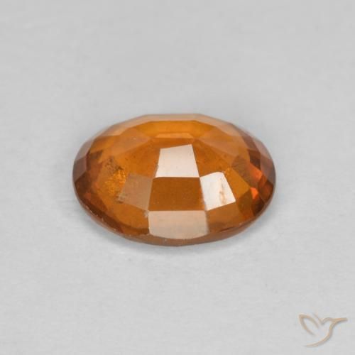 Grenat Hessonite Orange foncé naturelle ovale, 1.85 ct, VS-SI