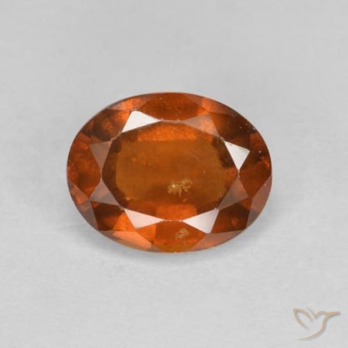 Grenat Hessonite Orange foncé naturelle ovale, 2.33 ct, VS-SI