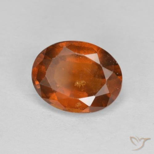 Grenat Hessonite Orange foncé naturelle ovale, 2.33 ct, VS-SI