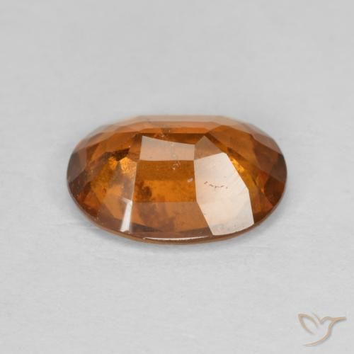 Grenat Hessonite Orange foncé naturelle ovale, 2.33 ct, VS-SI