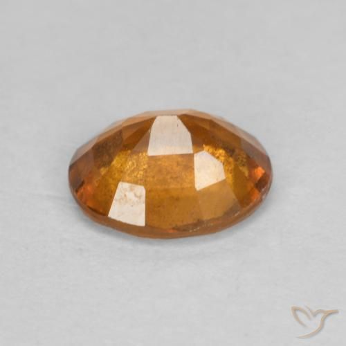 Grenat Hessonite Orange moyen naturelle ovale, 1.26 ct, VS-SI