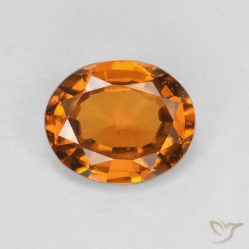 1.69ct Naturel Orange moyen Grenat Hessonite, ovale, VS