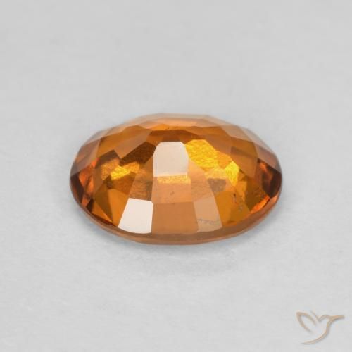 Grenat Hessonite Orange moyen naturelle ovale, 1.69 ct, VS