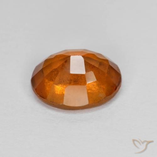 Grenat Hessonite Orange moyen naturelle ovale, 1.76 ct, VS-SI