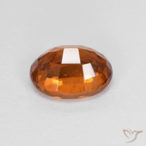 Grenat Hessonite Orange foncé naturelle ovale, 1.68 ct, VS-SI