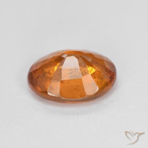 Grenat Hessonite Orange foncé naturelle ovale, 1.75 ct, VS-SI