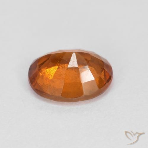 Grenat Hessonite Orange moyen-foncé naturelle ovale, 1.59 ct, VS-SI