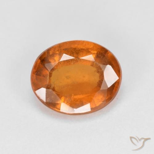 2.14ct Naturel Orange moyen Grenat Hessonite, ovale, VS-SI