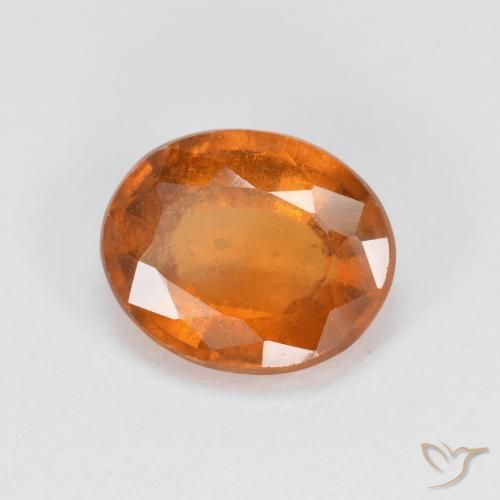 Grenat Hessonite Orange moyen naturelle ovale, 2.14 ct, VS-SI