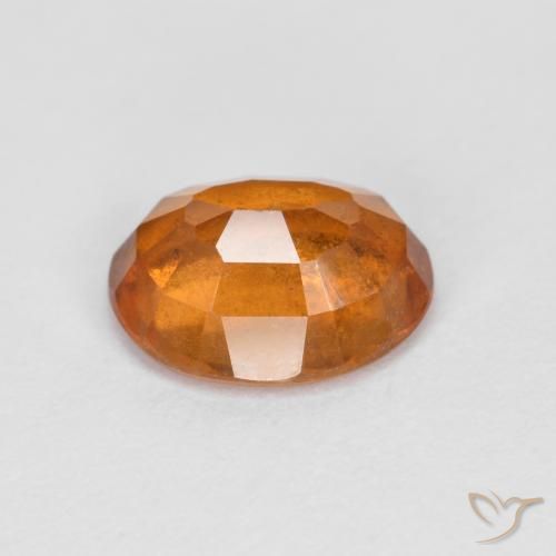Grenat Hessonite Orange moyen naturelle ovale, 2.14 ct, VS-SI