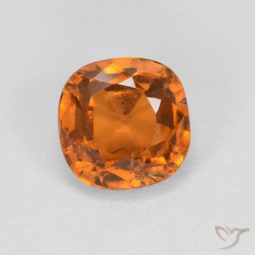 Grenat Hessonite Orange moyen naturelle Coussin, 0.93 ct, SI
