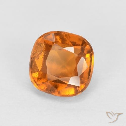 Grenat Hessonite Orange moyen naturelle Coussin, 0.90 ct, SI