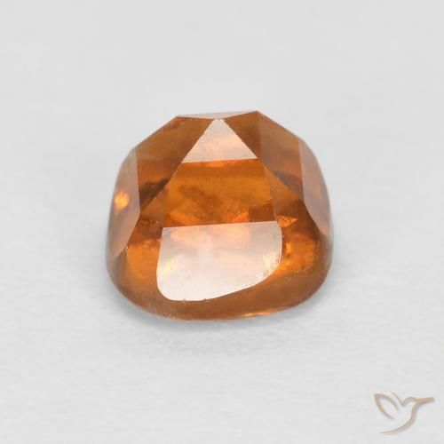 Grenat Hessonite Orange moyen-foncé naturelle Coussin, 1.01 ct, SI