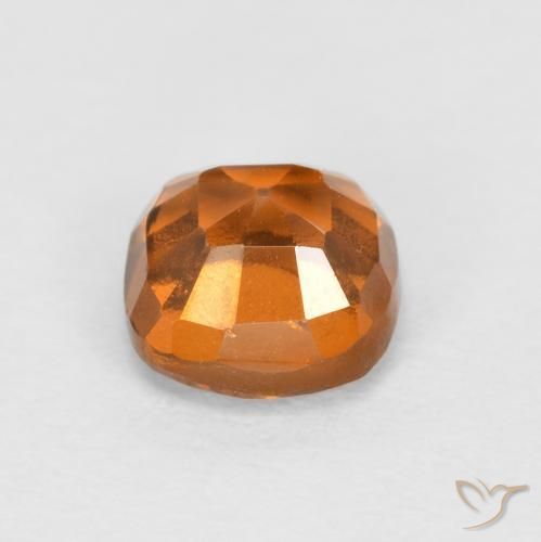 Grenat Hessonite Orange jaunâtre naturelle Coussin, 0.92 ct, SI