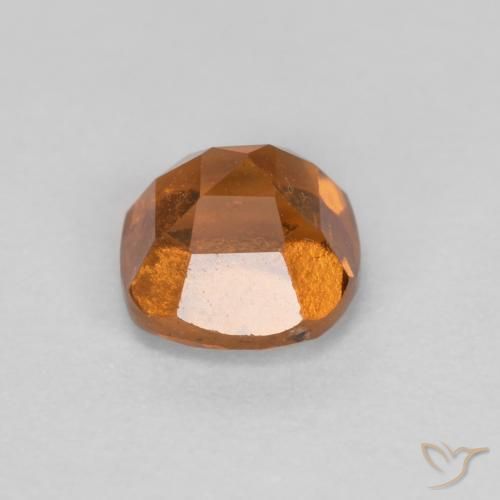 Grenat Hessonite Orange moyen-foncé naturelle Coussin, 0.85 ct, SI