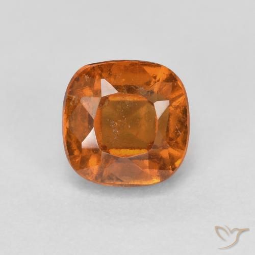 1.02ct Naturel Orange foncé Grenat Hessonite, Coussin, SI