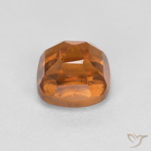 Grenat Hessonite Orange foncé naturelle Coussin, 1.02 ct, SI