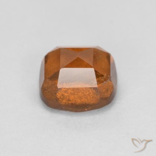 Grenat Hessonite Orange rougeâtre naturelle Coussin, 0.94 ct, SI