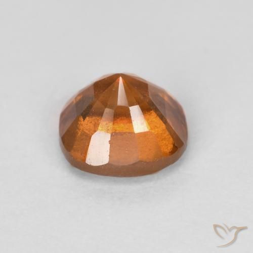 Grenat Hessonite Orange moyen-foncé naturelle Coussin, 0.88 ct, SI