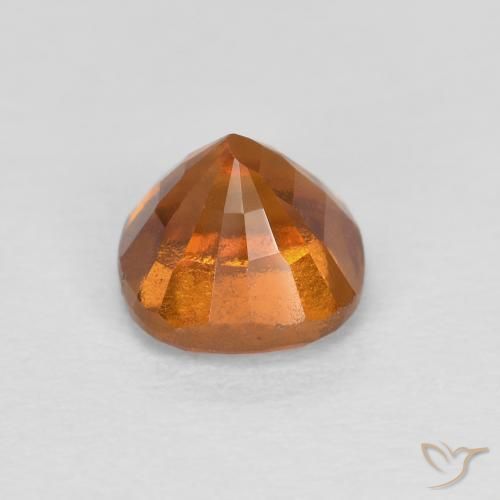 Grenat Hessonite Orange foncé naturelle Coussin, 0.89 ct, SI