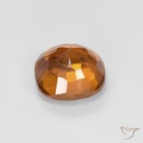 Grenat Hessonite Orange jaunâtre naturelle Coussin, 0.82 ct, SI