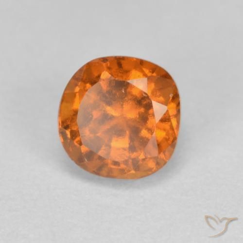 Grenat Hessonite Orange moyen naturelle Coussin, 1.00 ct, SI