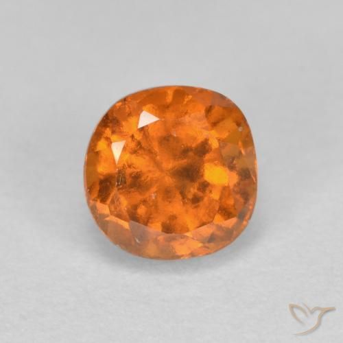 Grenat Hessonite Orange moyen naturelle Coussin, 1.00 ct, SI