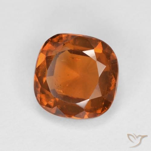 1.79ct Naturel Orange moyen-foncé Grenat Hessonite, Coussin, VS-SI