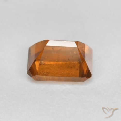 Grenat Hessonite Orange moyen naturelle Octogone / coupe Émeraude, 1.25 ct, VS-SI